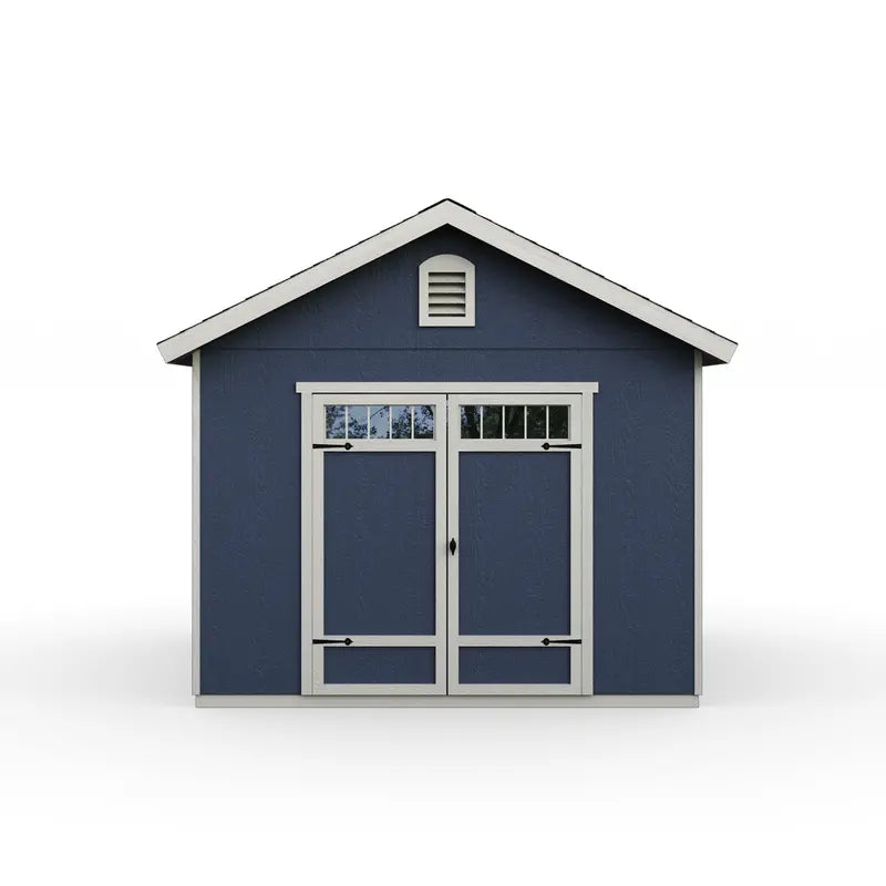 Handy Home Beachwood Wood Storage Shed  10 ft x 12 ft, Includes Floor and Assembly Hardware