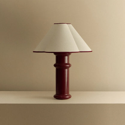 Heath Table Lamp in Port Red