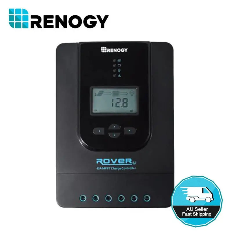 Renogy Rover 40A MPPT Solar Charge Controller, 12V/24V, High Efficiency, LCD Display