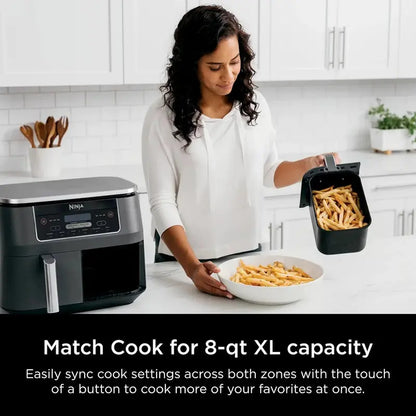 Ninja Foodi DualZone 8-Quart 2-Basket Air Fryer  6-Cooking-Function System
