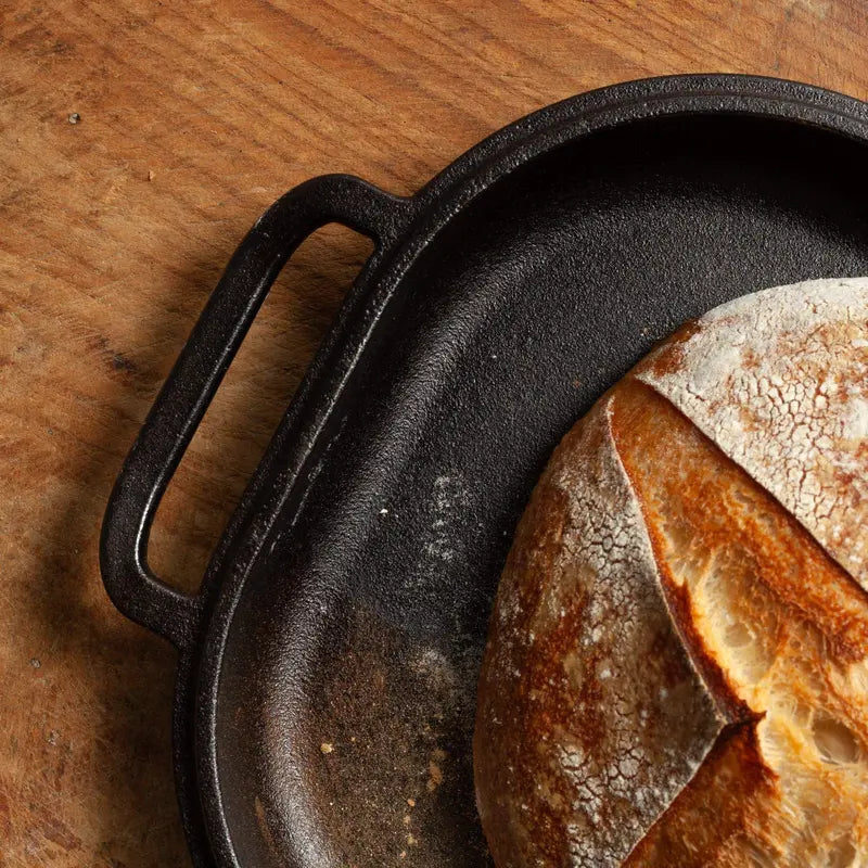 Challenger Cast Iron Bread Pan  Heavy-Duty Loaf Baking Dish for Artisan Results