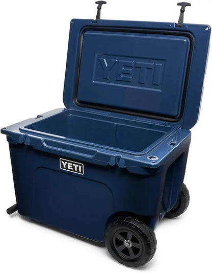 YETI Tundra Haul Wheeled Cooler  Navy Blue, Heavy-Duty Rolling Ice Chest