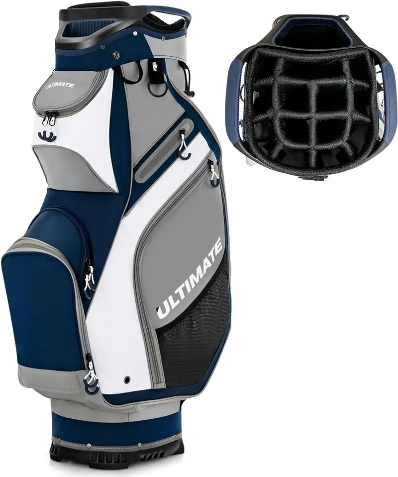 Lightweight 14-Way Golf Cart Bag with Full-Top Organizer Compartments
