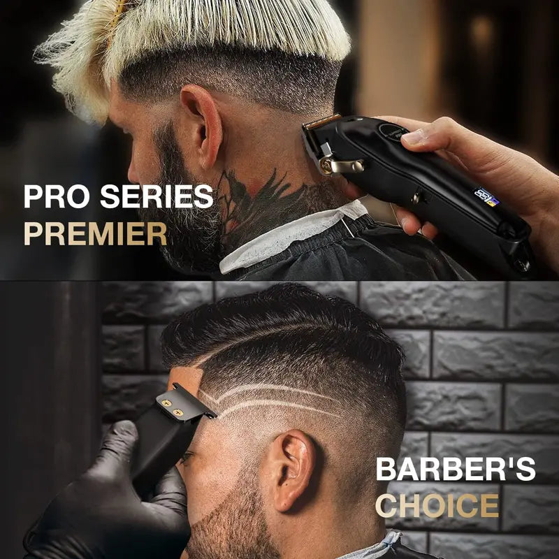 SUPRENT PRO Cordless Hair Clipper Set for Men  Precision Cutting System