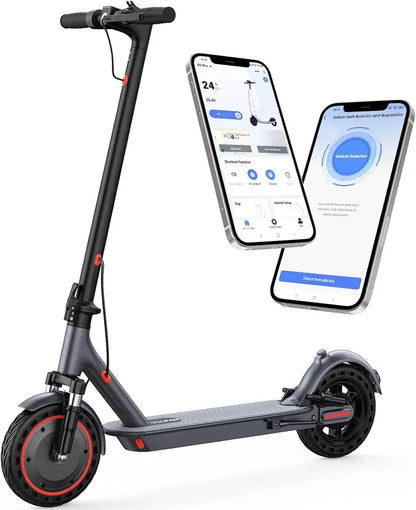 High-Power Electric Scooter  350W/500W Motor, 8.5″/10″ Solid Tires, Dual Brakes, Up to 22 MPH
