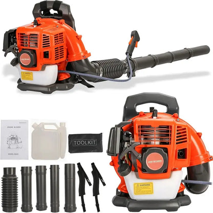 ZTGD Gas-Powered Backpack Leaf Blower  Air-Cooled, High-Performance Grass and Debris Remover