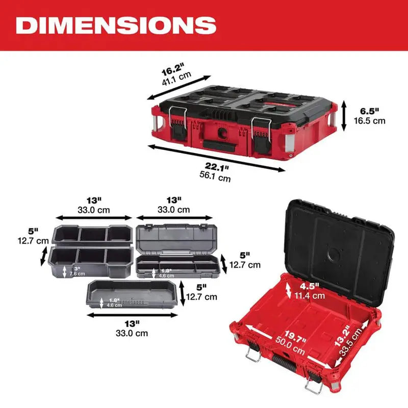 Three-Size 22-Inch Rolling Tool Box Kit  Modular Storage System (Models 8424, 8425, 8426)
