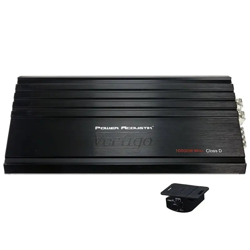 Power Acoustik 10,000W Class D Mono Car Amplifier  High-Power 1-Ohm Stable Audio Amplifier for Subwoofers
