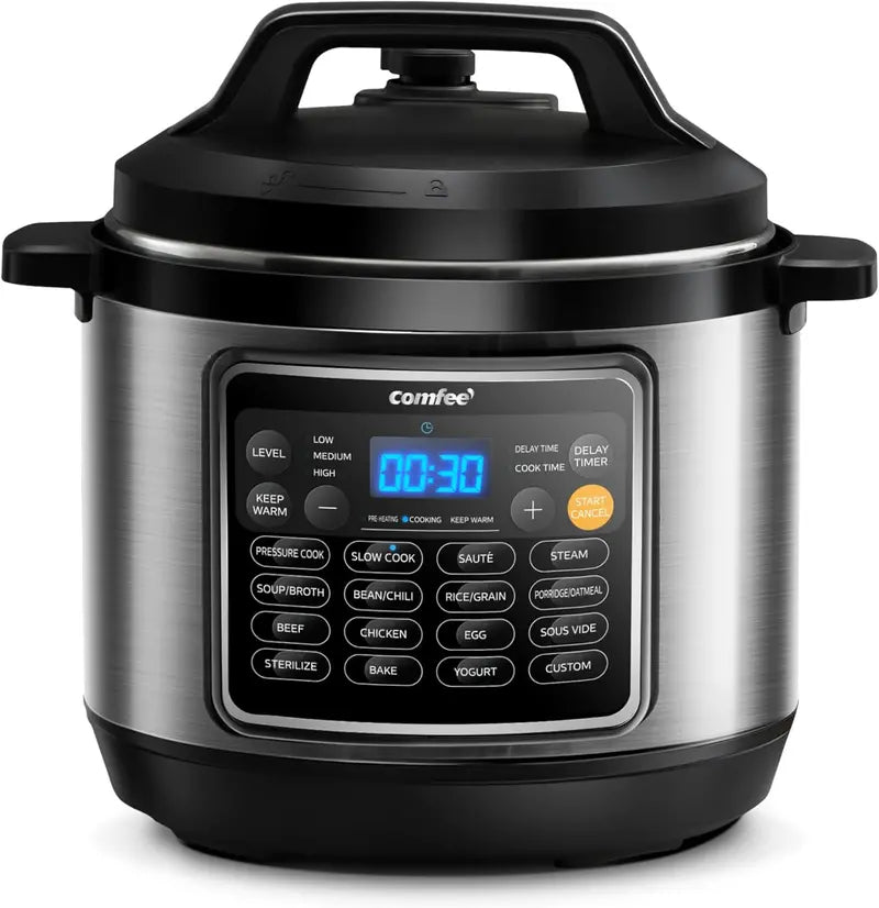 COMFEE 16-in-1 Electric Pressure Cooker  Non-Stick Inner Pot with Smart Presets