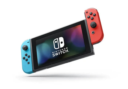 Nintendo Switch Handheld Console  Neon Blue & Red Joy-Con Bundle for Portable Gaming