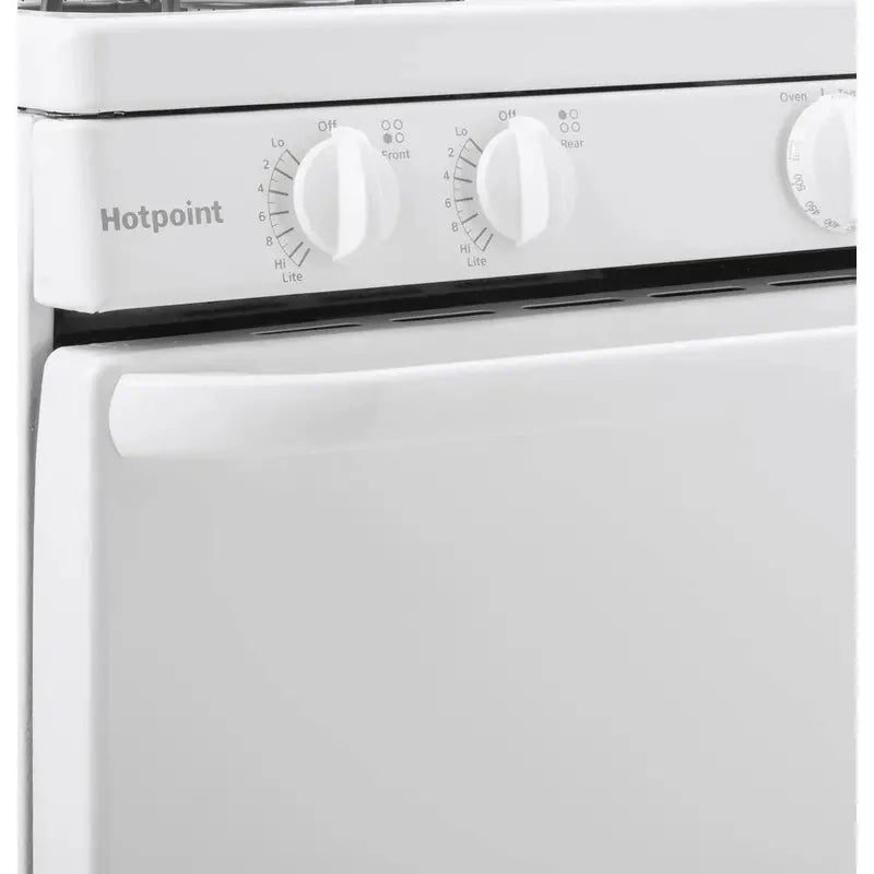 20-Inch White Freestanding Electric Range — 4-Burner Cooktop
