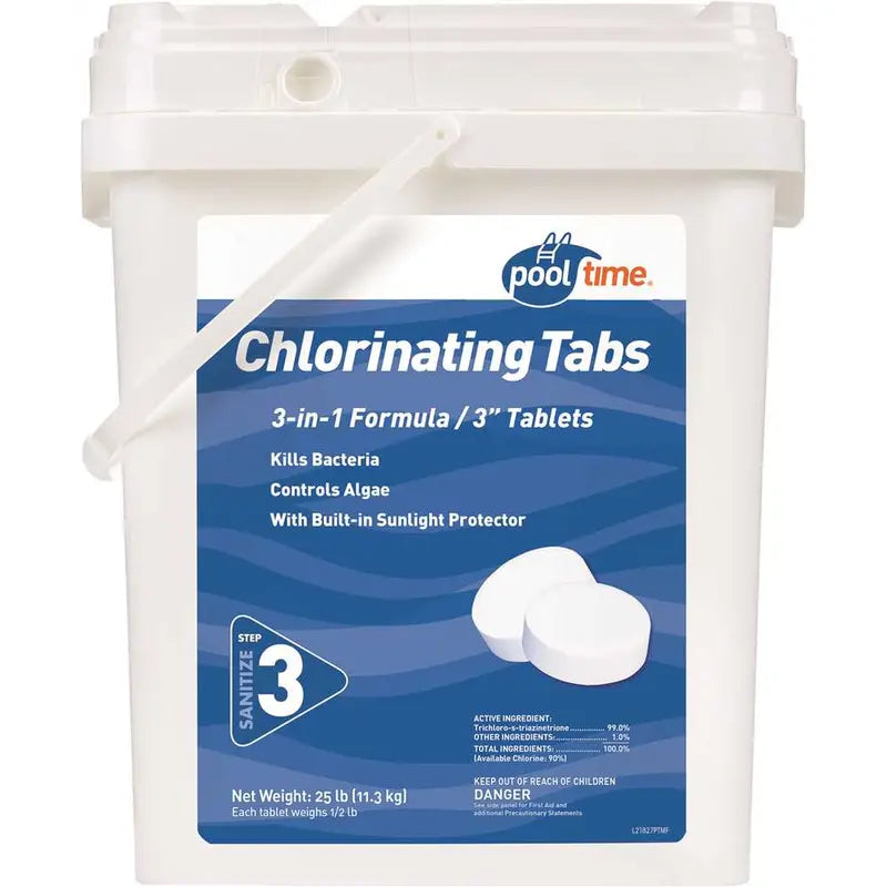 Pool Time Chlorinating Tablets  35 lb Bulk Pack for Swimming Pools