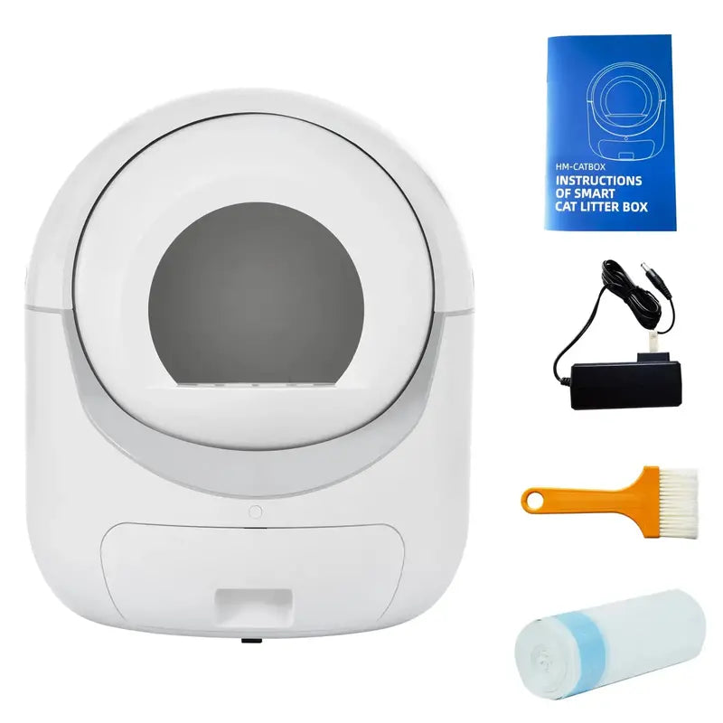 SmartPaws Automatic Self-Cleaning Cat Litter Box, App-Controlled, Multi-Cat, 10L Capacity