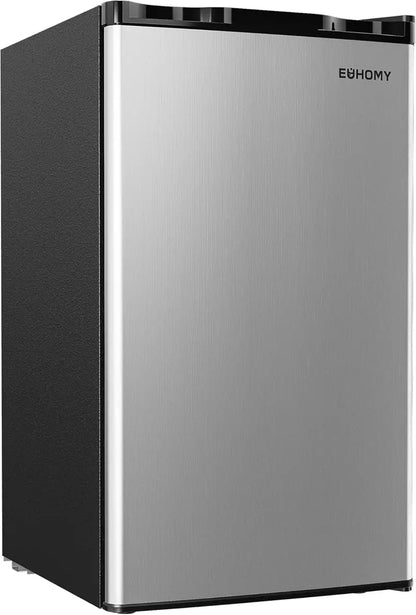 EUHOMY 3.2 cu. ft. Single-Door Mini Fridge  Adjustable Thermostat Compact Cooler