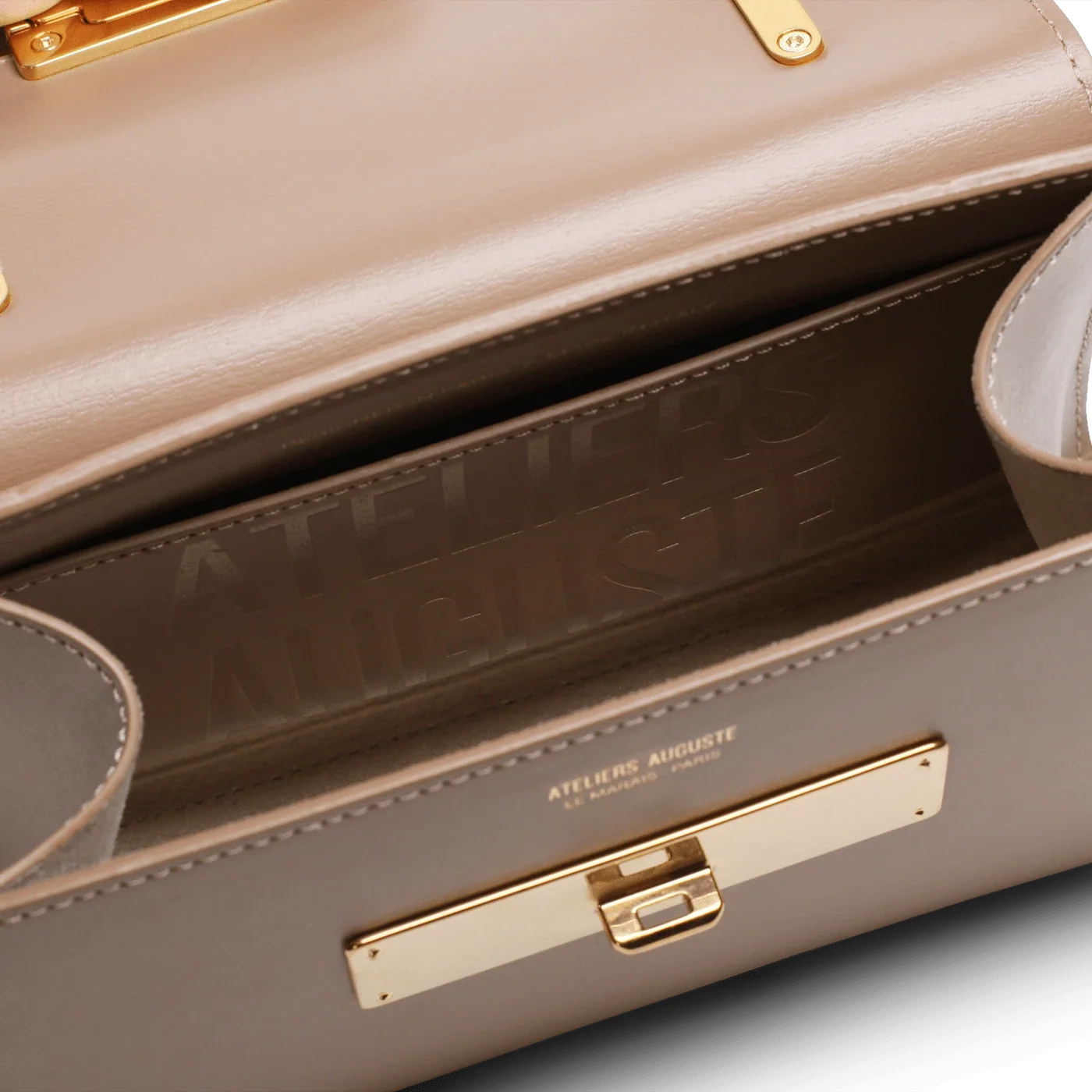 Mini Capucine - Cuir Box Taupe