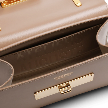 Mini Capucine - Cuir Box Taupe