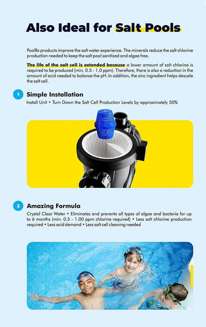 PoolRx Algaecide Units  4-Pack for 20K30K Gallon Pools