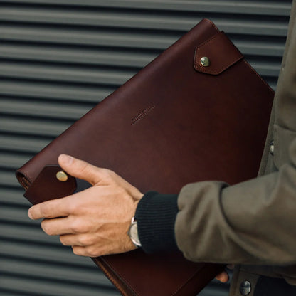 Large Folio - Brown Leather