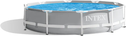 15ft x 42in Ground-Frame Swimming Pool Kit  Includes Filter System & Stable Steel Support Structure