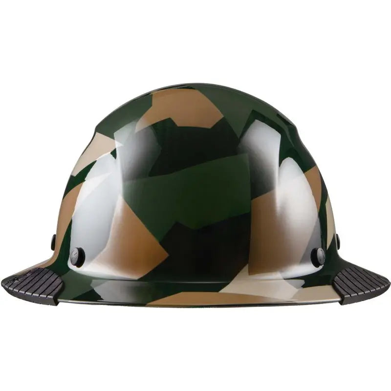 Lift Safety Hard Hat DAX Jungle Camo Carbon Fiber Full Brim