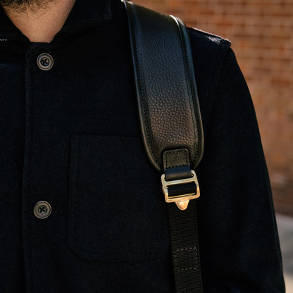 Leather Backpack - Black