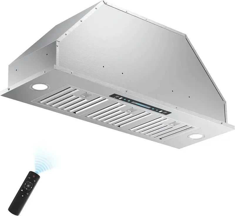 IKTCH 30″ Stainless Steel Plug-In Range Hood Offering 900 CFM Power and Built-in Lighting