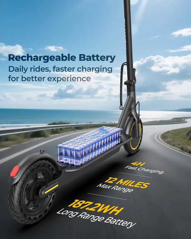 High-Performance Electric Scooter  350W/500W Dual-Mode Motor, 22 MPH Max Speed, Extended-Range Commuting