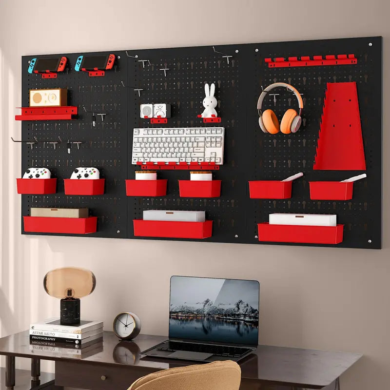 Heavy-Duty Utility Tool Storage Board  Modular Garage & Workshop Organizer Kit