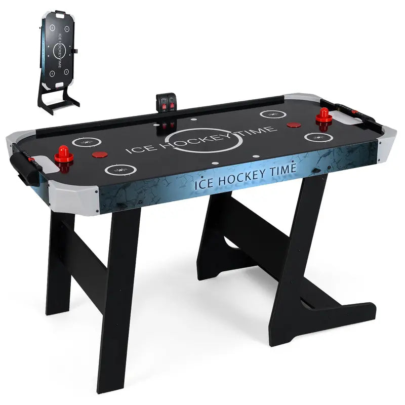 56-Inch Air Hockey Table  Arcade-Style Game with Digital LED Scoreboard