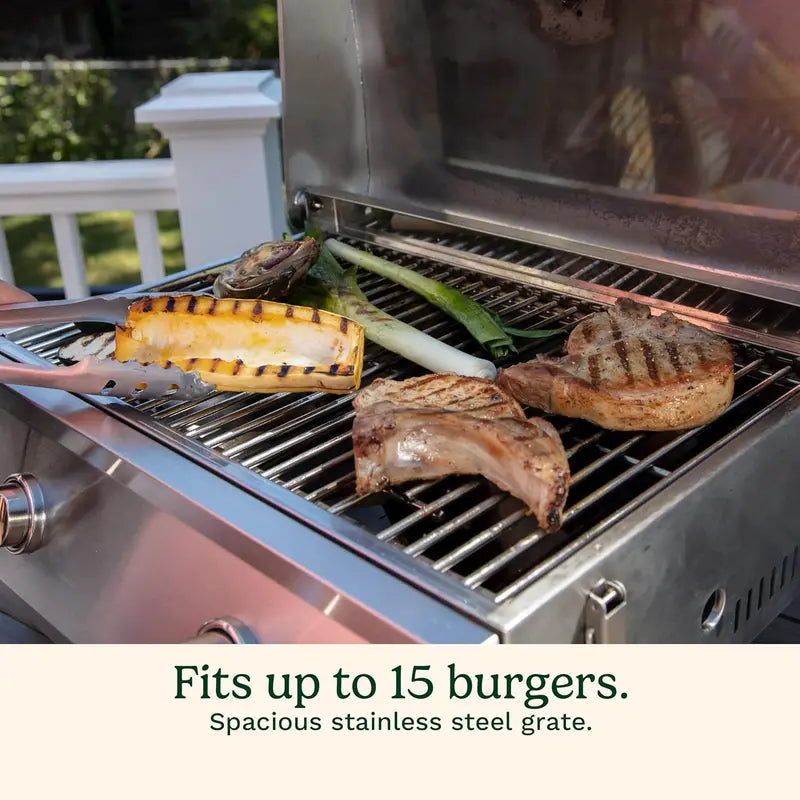 Cuisinart Chef’s Style Portable Propane Grill — 2-Burner, 20,000 BTU Outdoor Gas Grill