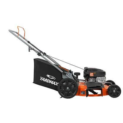 YARDMAX  21 In. 170Cc 3-In-1 Gas Walk behind Push Lawn Mower with High Rear Wheels