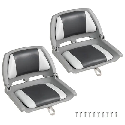 Low-Profile Molded Fishing Boat Chair  Marine-Grade PVC Cushion, Low-Back Design