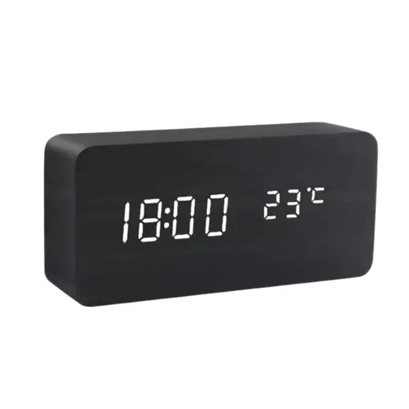 LED Desk Clock with Tap-to-Wake Display and Sound Sensitivity