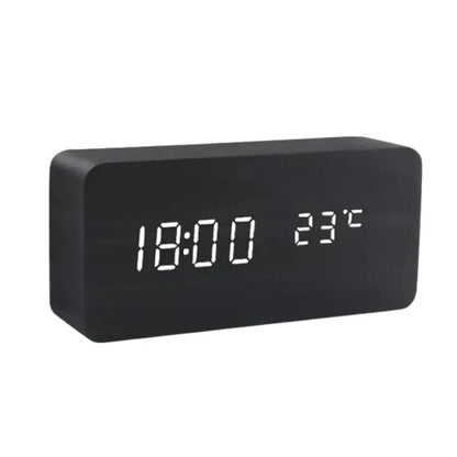 LED Desk Clock with Tap-to-Wake Display and Sound Sensitivity