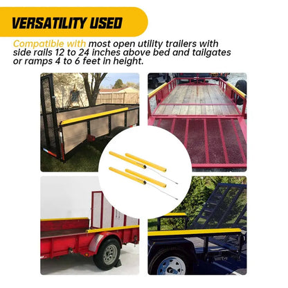 ECOTRIC 2-Sided Trailer Hitch Lift Tailgate Gate Ramp Lift Assist System 400 LBS