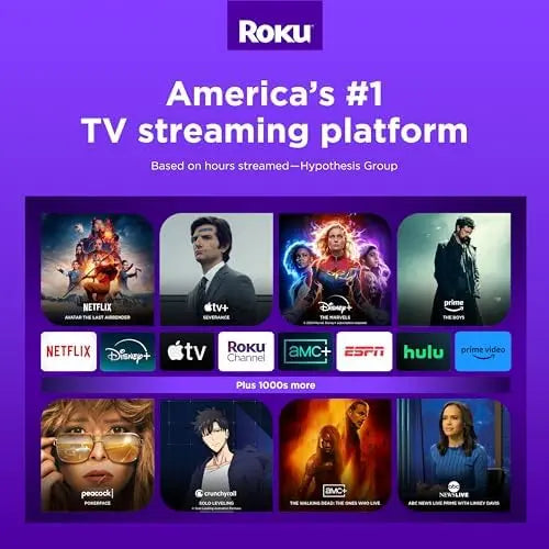 Roku Streaming Stick 4K | 4K/HDR/Dolby Vision | Portable | Free & Live TV | Roku Voice Remote