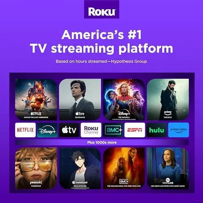 Roku Streaming Stick 4K | 4K/HDR/Dolby Vision | Portable | Free & Live TV | Roku Voice Remote