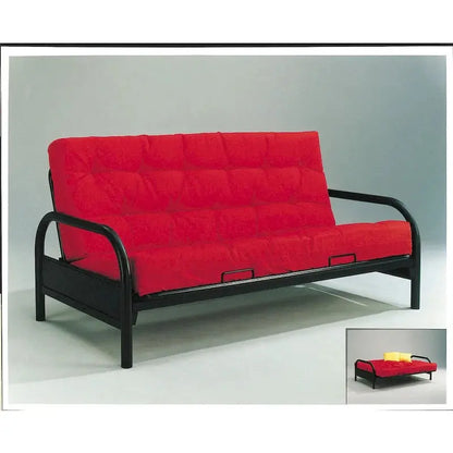 Alfonso Futon Frame  Adjustable Black Metal Base for Versatile Sleeping & Seating