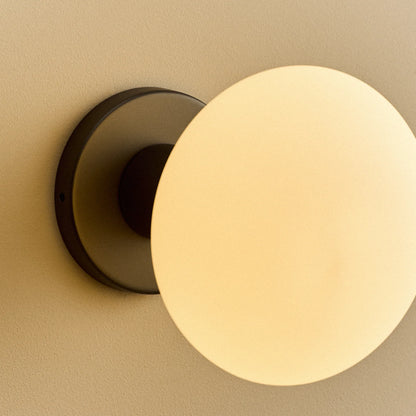 Lochan Wall Light in Graphite + Oval Dim to Warm
