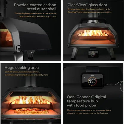 Ooni Karu 12 Multi-Fuel Portable Pizza Oven  Cooks 12-Inch Pizzas in Under a Minute