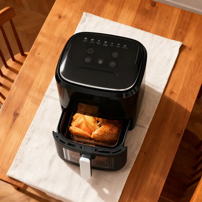 6L Touchscreen Air Fryer  Oil-Free Smart Cooking with HD Display