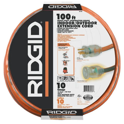 RIDGID 100 ft. 10/3 SJTW Extension Cord 68100RGD