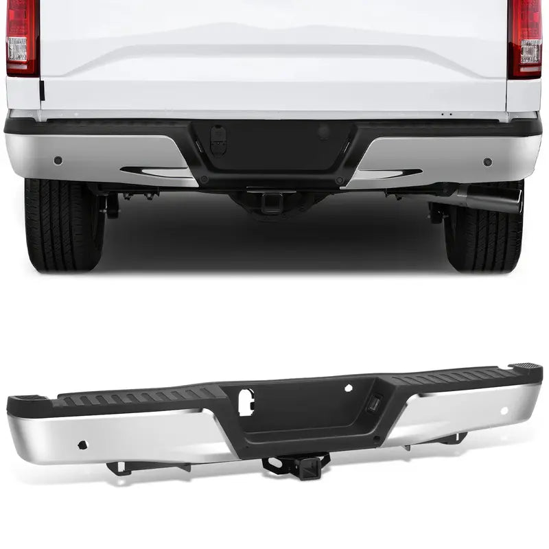 Ford F-150 Rear Step Bumper  Sensor Holes + Towing Package Compatibility (20152020)