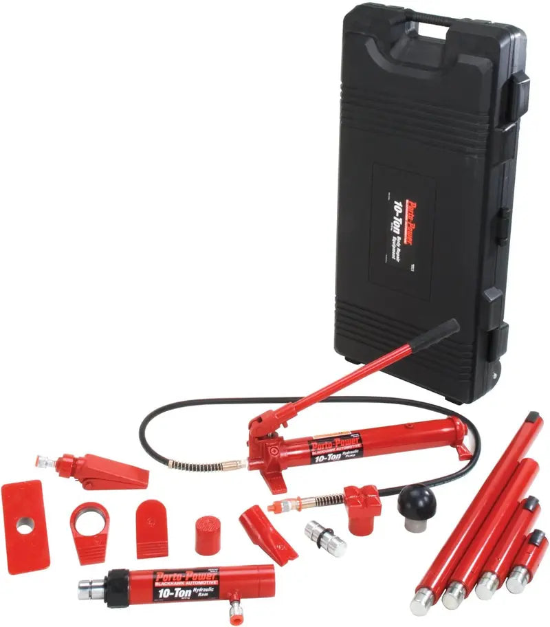 B65115 Hydraulic Body Repair Kit  19-Piece, 10-Ton Capacity Set for Auto Collision Restoration