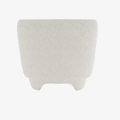 NOA - Fauteuil en laine boucl e  crue