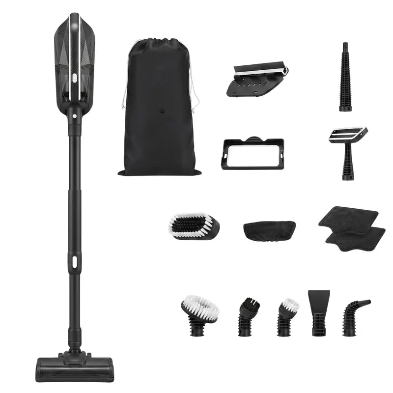 Detachable Steam Mop System with 350ml Tank, Swivel Head & 5 Cleaning Attachments