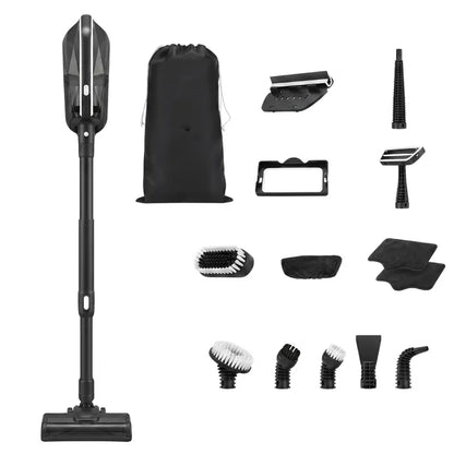 Detachable Steam Mop System with 350ml Tank, Swivel Head & 5 Cleaning Attachments