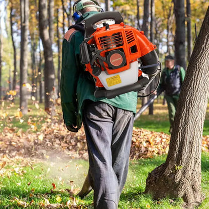 ZTGD Gas-Powered Backpack Leaf Blower  Air-Cooled, High-Performance Grass and Debris Remover