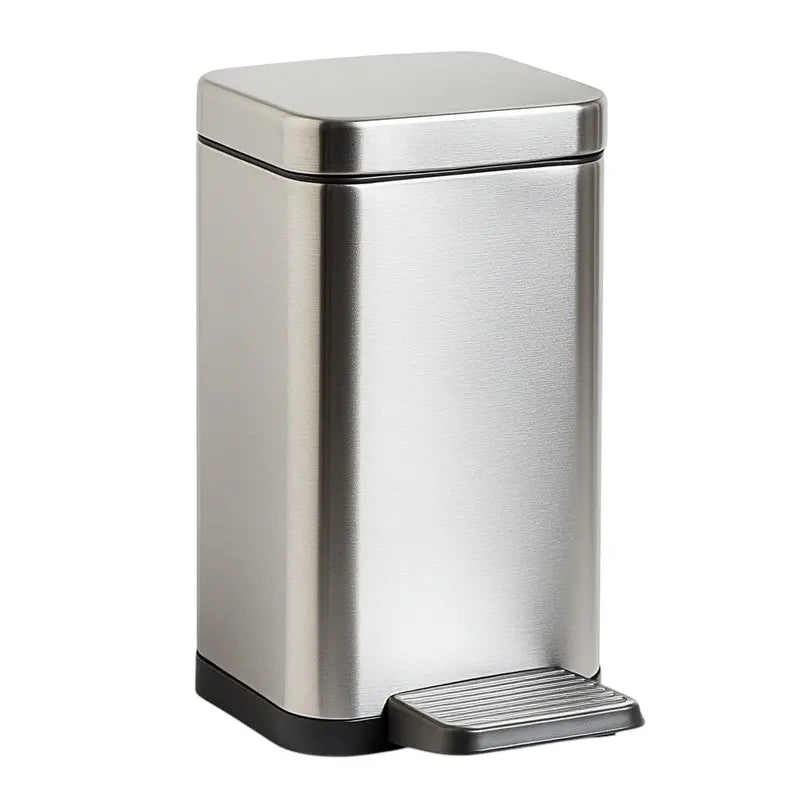 Hikmfg 10-Liter Slim Step-Operated Waste Bin  Space-Efficient Design