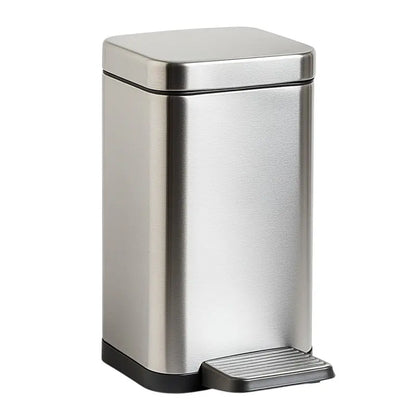 Hikmfg 10-Liter Slim Step-Operated Waste Bin  Space-Efficient Design